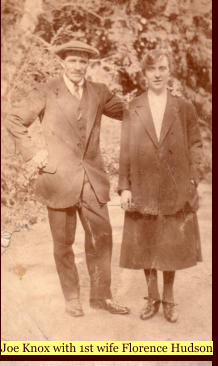 Joe Knox with 1st wife Florence Hudson